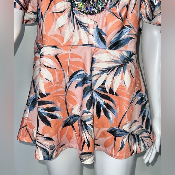 Venus - Womens Pink Floral Top Sz Sm. - Picture 2 of 7